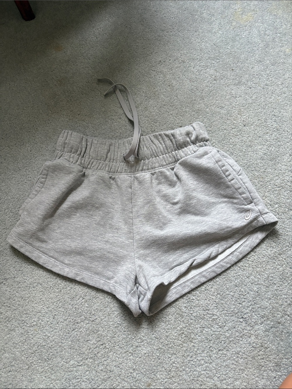 Asics Light Gray Women's Athletic Lounge Shorts